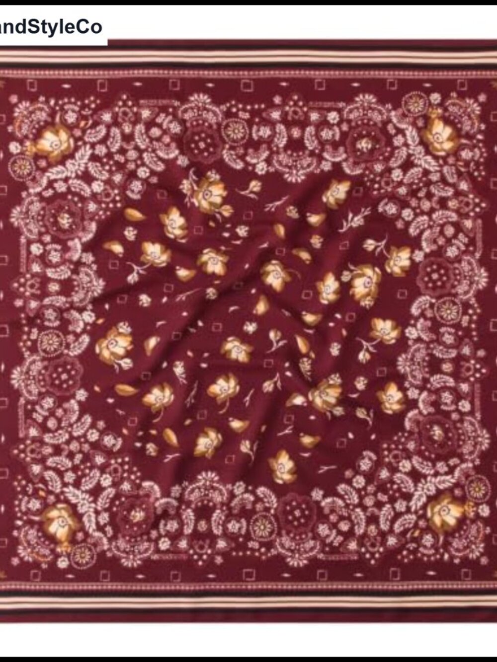 Large Square Head Scarf Polyester Hair Scarf Shawl Bandana Sleep Wrap